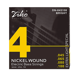 Cuerdas Bajo Eléctrico Ziko Extra Light Special DN-045100