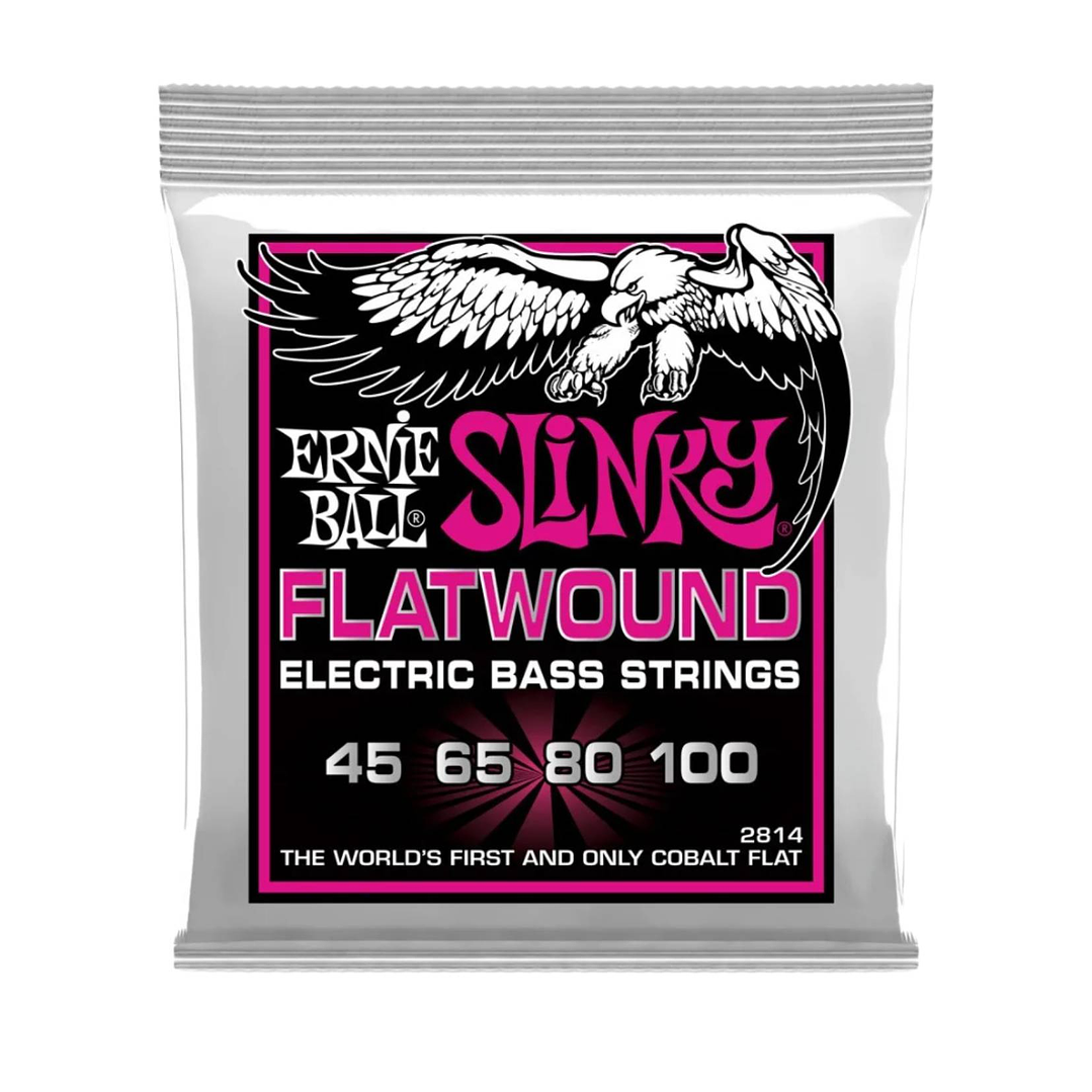 Cuerdas Bajo Eléctrico Ernie Ball Cobalt Slinky Flatwound Planas 2814 1
