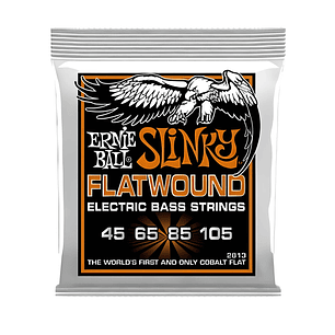 Cuerdas Bajo Eléctrico Ernie Ball Cobalt Slinky Flatwound Planas 2813