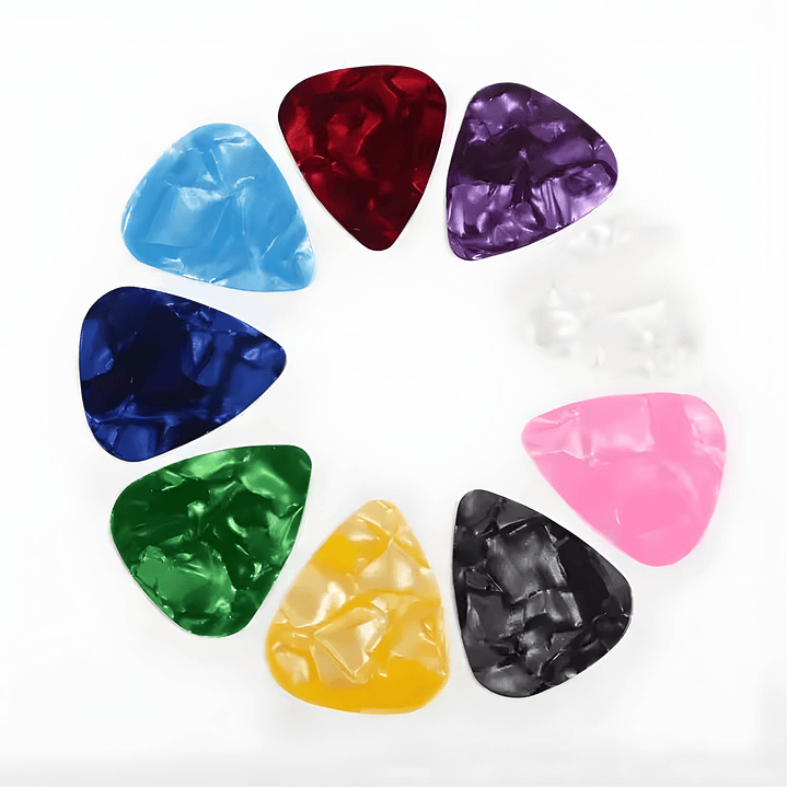 Pack 10 Uñetas Genéricas Surtidas Celulosa 0,71mm 2