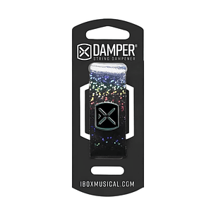 Damper Cuerdas Guitarra y Bajo IBOX Hologram Medium Blue DHMD03