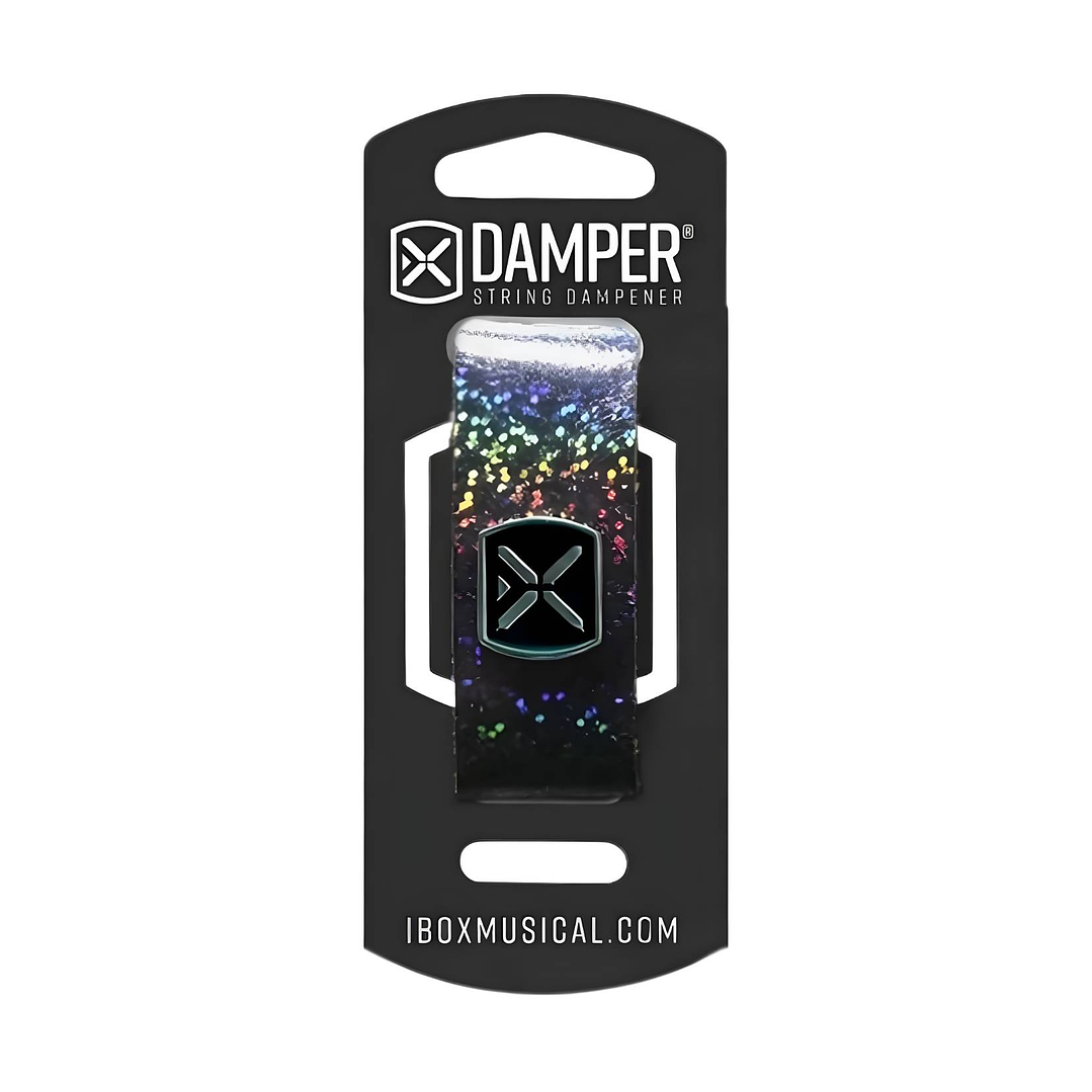 Damper Cuerdas Guitarra y Bajo IBOX Hologram Medium Blue DHMD03 2