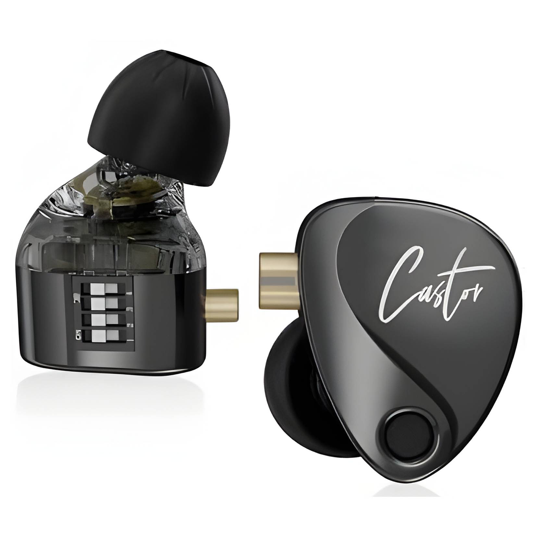 Auriculares In-Ear KZ Castor Harman Target Improved Bass Version 2 Drivers Dinámicos (2DD) 2