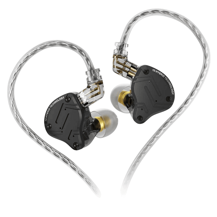 Auriculares In-Ear KZ ZS10 Pro X 5 Drivers Híbridos (1DD+4BA) 1