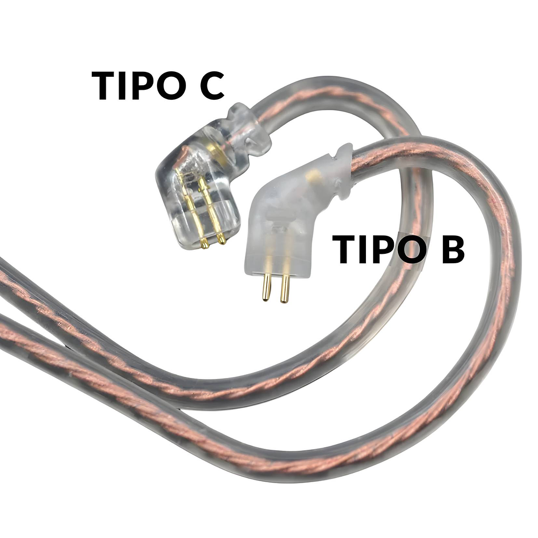 Cable Repuesto In Ears KZ Conector Pin Tipo B 3
