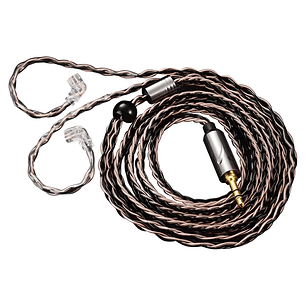 Cable Trenzado Repuesto In Ears QKZ T1 8 Núcleos Silver-Plated Conector QDC Pin Tipo C