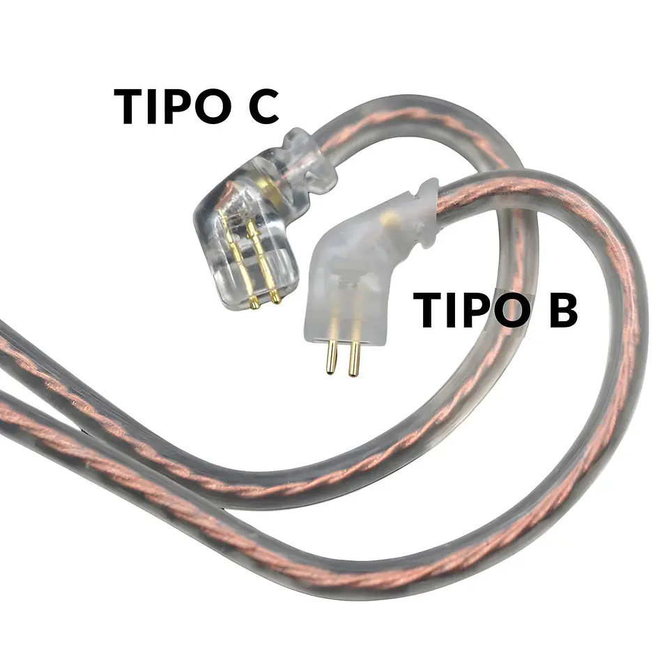 Cable Repuesto In Ears KZ Conector QDC Pin Tipo C 3