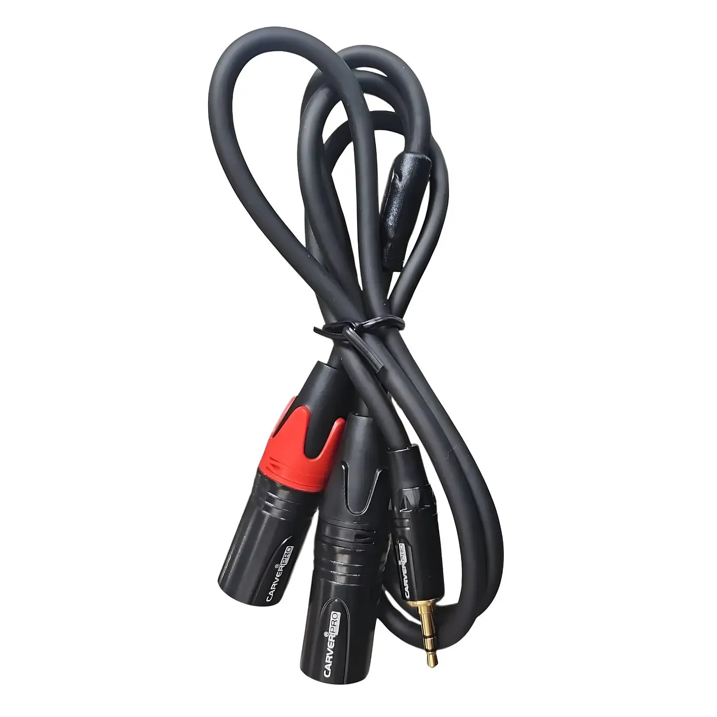 Cable Adaptador en Y Carver Pro Mini Plug 3.5mm Estéreo a 2 XLR Macho 1 m CCA-467 2