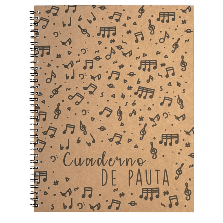 Cuaderno de Música Ecológico Zamor Pauta Entera Tapa Dura 12 Sistemas 3