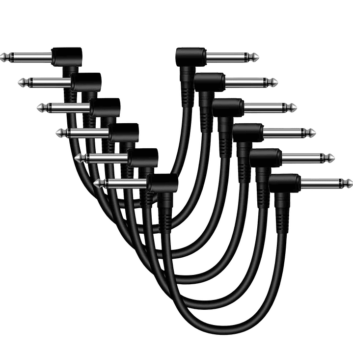 Cables Patch Efecto Donner 15CM Set 6 unidades EC1048 1