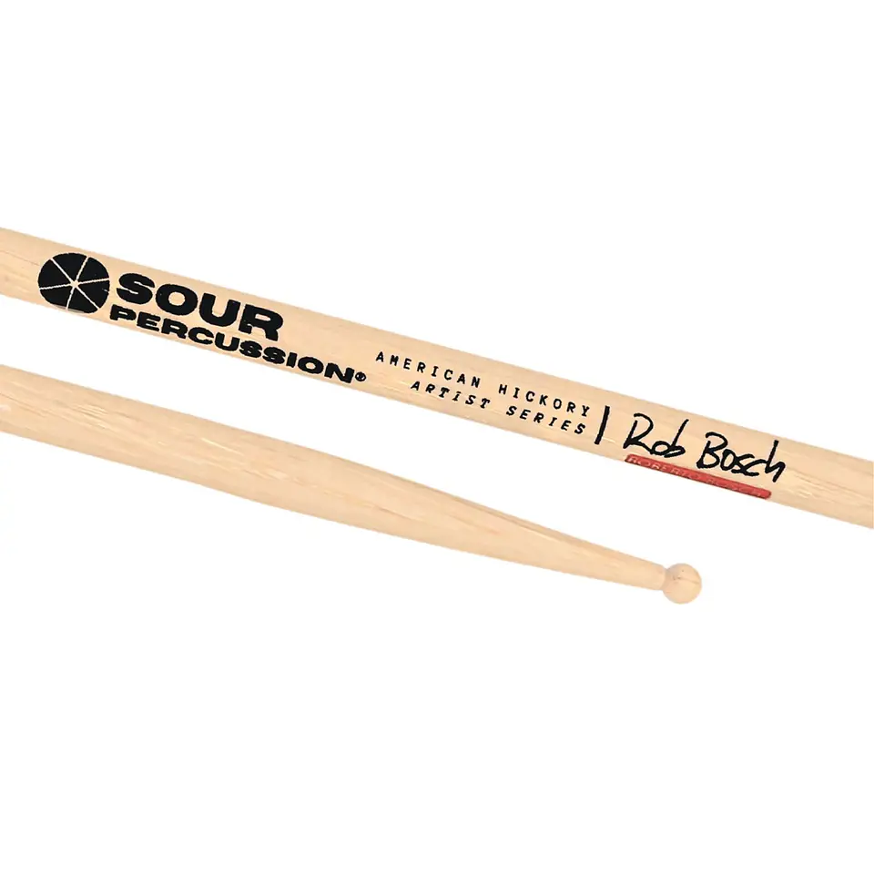 Baquetas Sour Percussion Roberto Bosch Punta Round Madera Artist Series 3