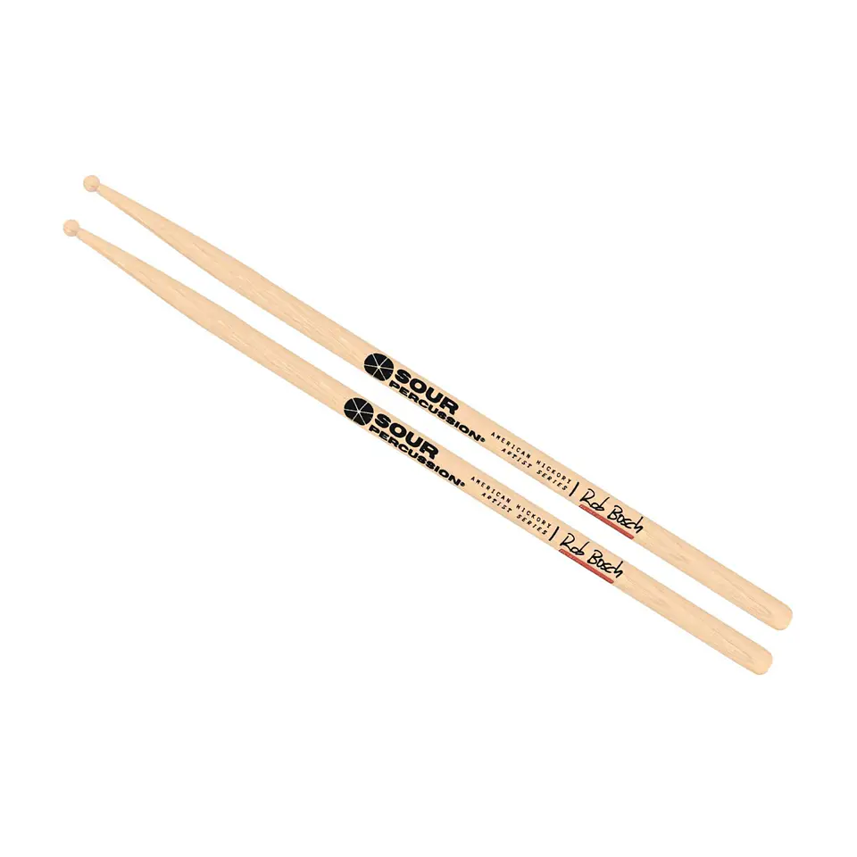 Baquetas Sour Percussion Roberto Bosch Punta Round Madera Artist Series 2