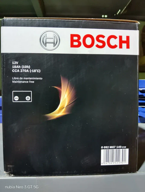 Batería Bosch BTX20L-BS AGM para moto