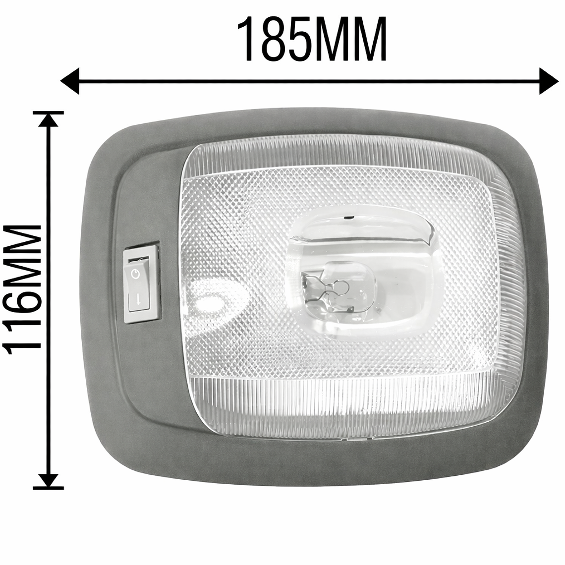 Luz De Techo Para Auto Con Ampolleta Universal Plafonier 2