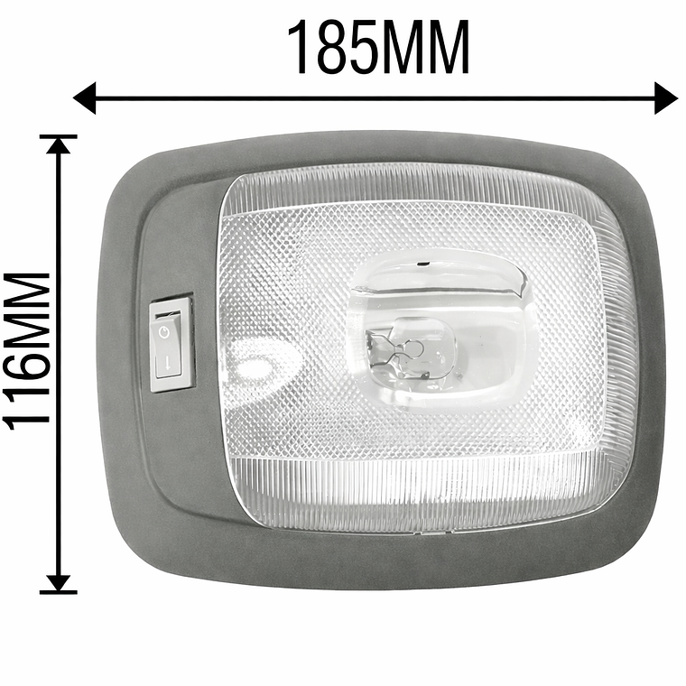 Luz De Techo Para Auto Con Ampolleta Universal Plafonier 2