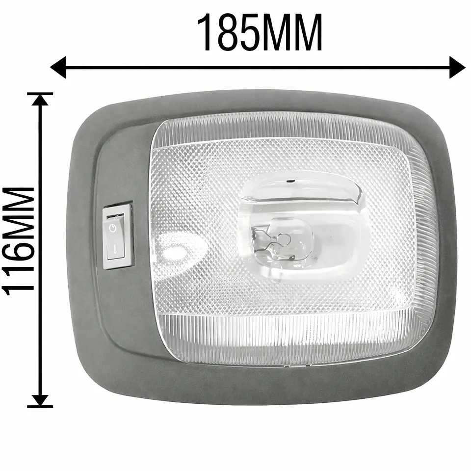 Luz de techo tipo plafón para auto con ampolleta 2