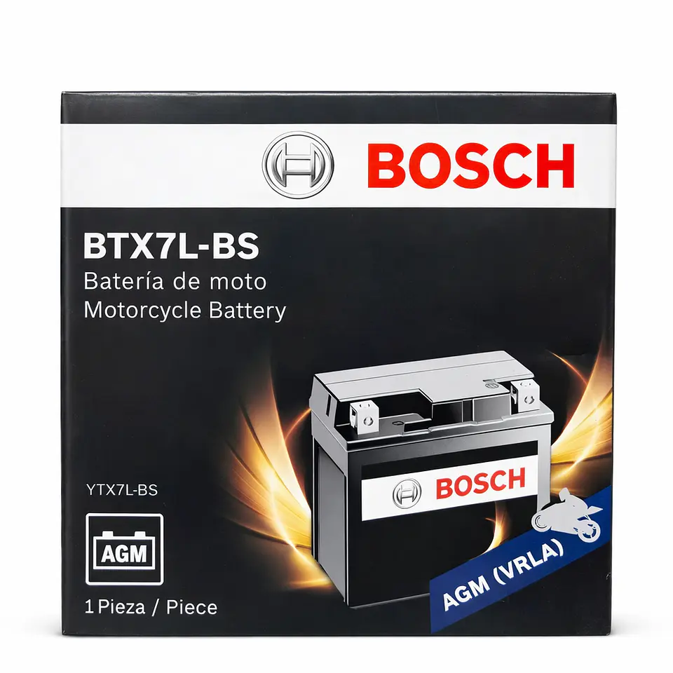 Batería para moto Bosch BTX7L-BS / YTX7L-BS 1