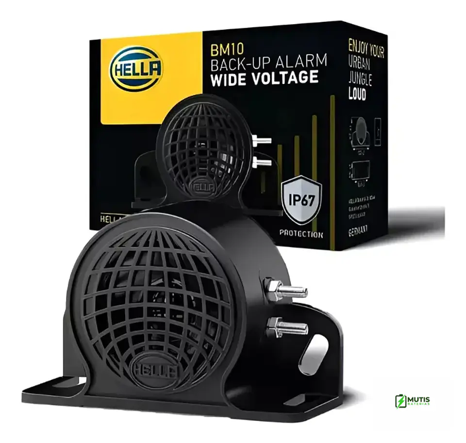 Alarma de retroceso Hella 110 dB, 9–48 V, para camión y bus 1