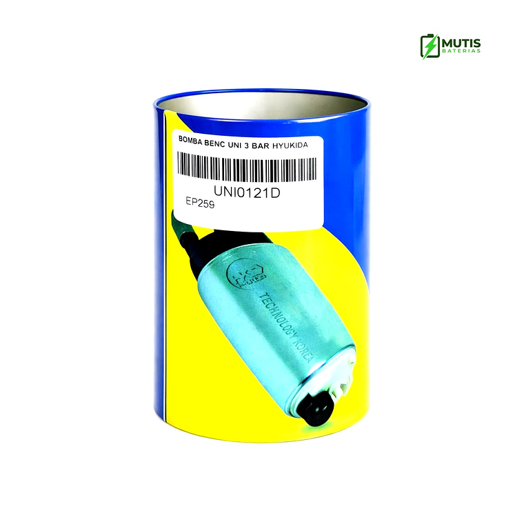 Bomba de Bencina Universal 3 Bar Hyukida UNI0121D – Inyección Gasolina 12V 1