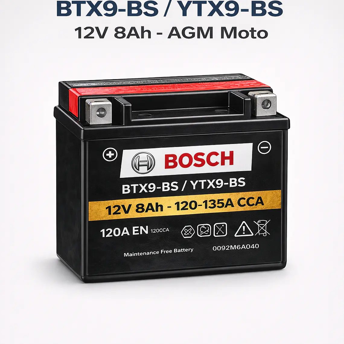 Bateria Bosch  BTX9-BS - YTX9-BS 1