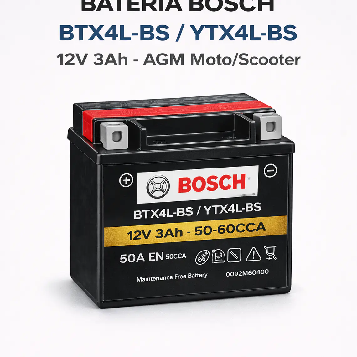 Batería Bosch BTX4L-BS - YTX4L-BS 1