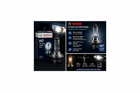 Ampolleta Bosch H7 Eco 12V 55W PX26D