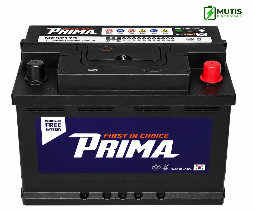 Bateria 12 Volt 71 Ah 670cca 57113 Positivo Derecho Corea 2