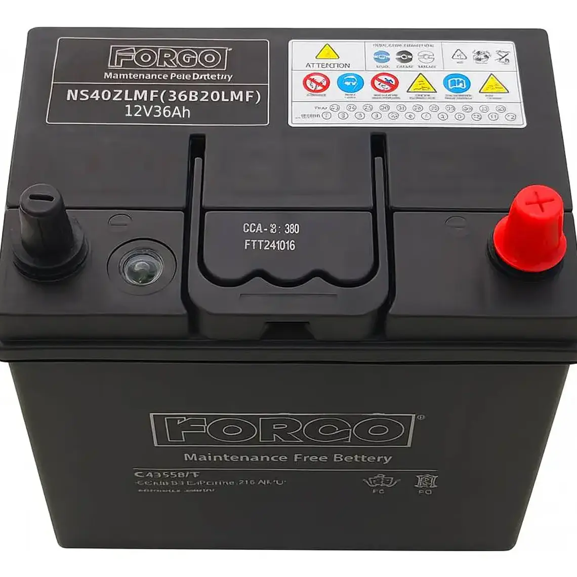 Batería 12v 36ah 380cca 40b19l Sin Pestaña Positivo Derecho 3