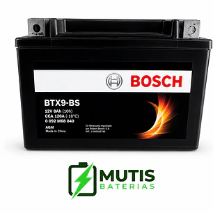 Bateria Bosch  BTX9-BS - YTX9-BS