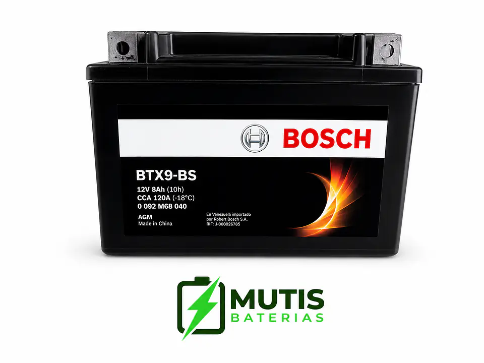 Batería para moto Bosch BTX9-BS / YTX9-BS 2