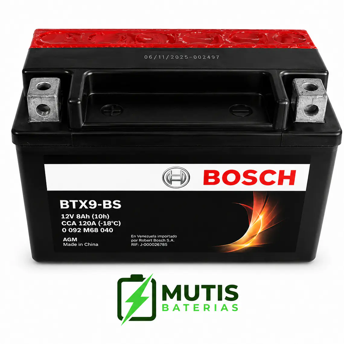 Bateria Bosch  BTX9-BS - YTX9-BS 3