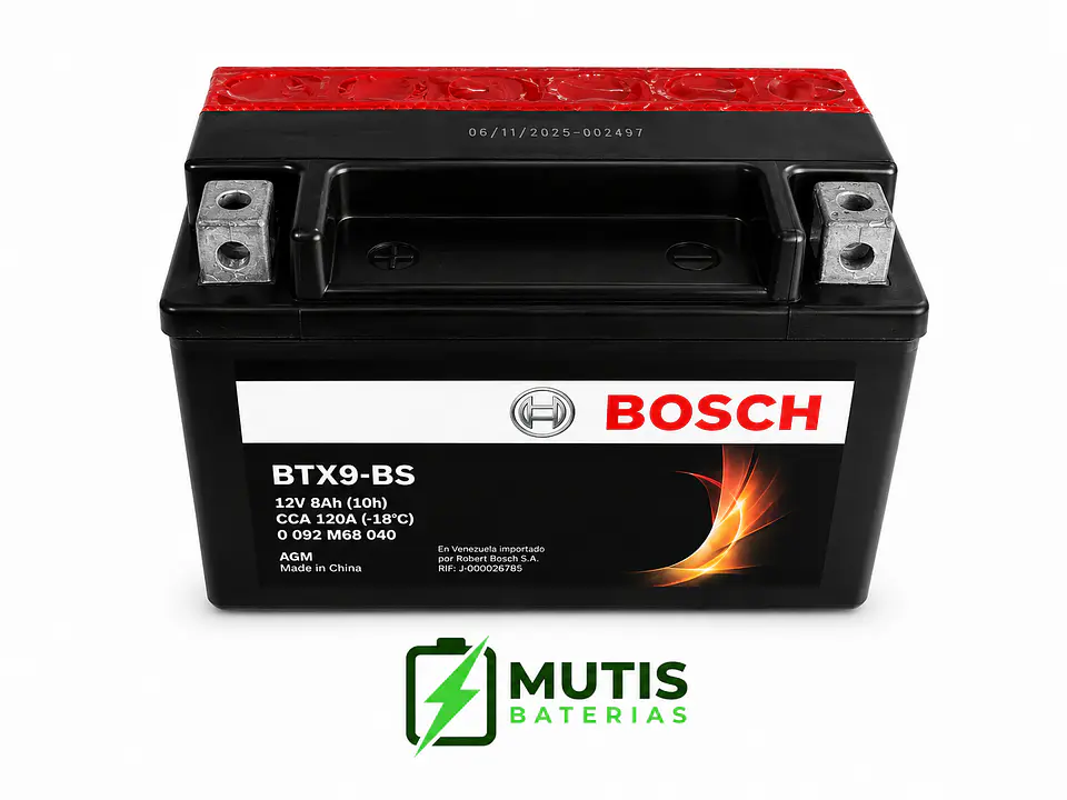 Batería para moto Bosch BTX9-BS / YTX9-BS 3