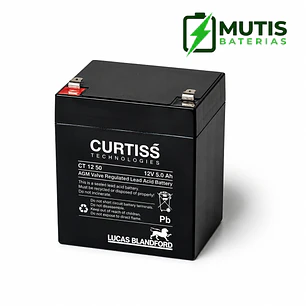 Bateria Ciclo Profundo Gel 12v 5ah Curtiss Ct1250