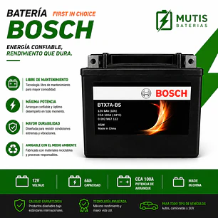 Bateria Moto Bosch Btx7a-bs (ytx7a-bs)