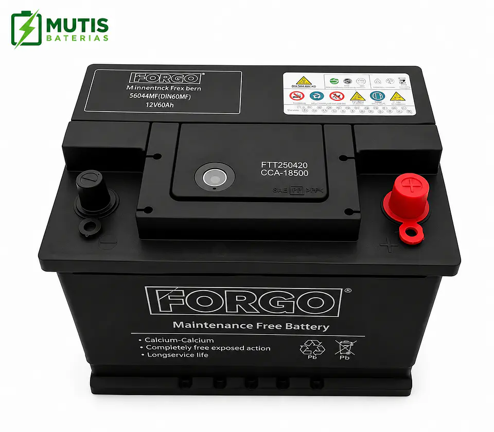 Batería Auto 12v 60ah 500cca 56044 Positivo Derecho Forgo 3
