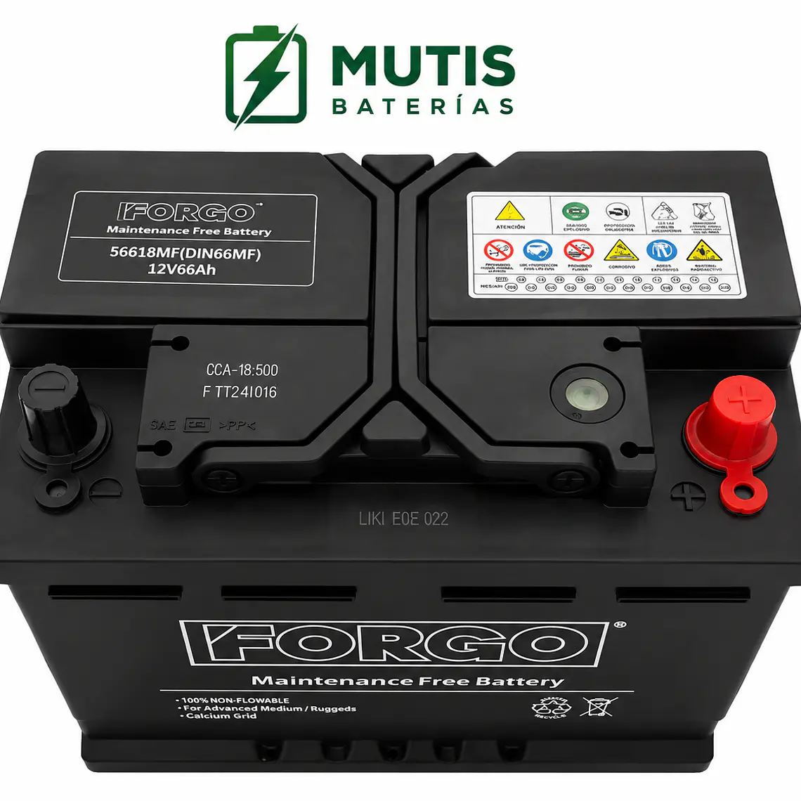 Bateria Auto 12v 66ah 500cca Positivo Derecho Forgo 2
