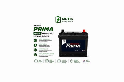 Bateria 12 Volt 40ah 370cca 40b19l Positivo Derecho Corea
