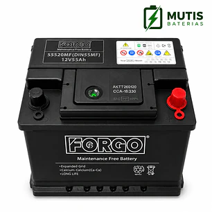 Bateria 12v 55ah 330cca 55520 Positivo Derecho Forgo