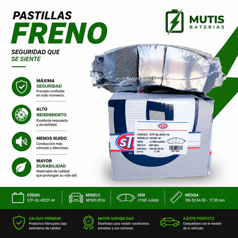 Pastillas De Freno Delantera Nissan Np300 2015-2020 1