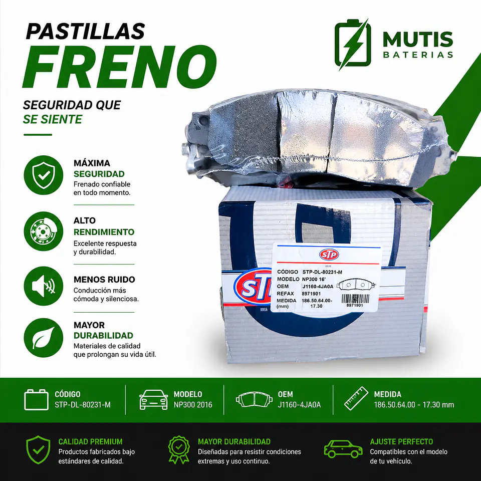 Pastillas De Freno Delantera Nissan Np300 2015-2020 1