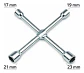 Llave De Cruz Para Auto Zincada - Miniatura 3