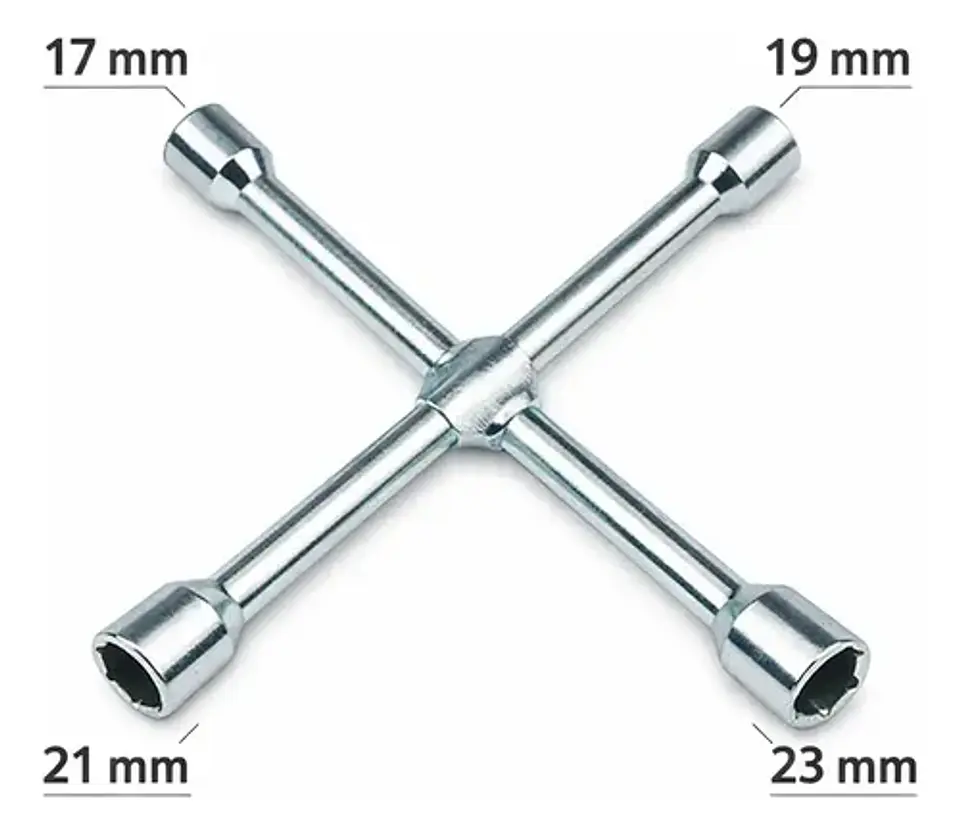 Llave De Cruz Para Auto Zincada 3