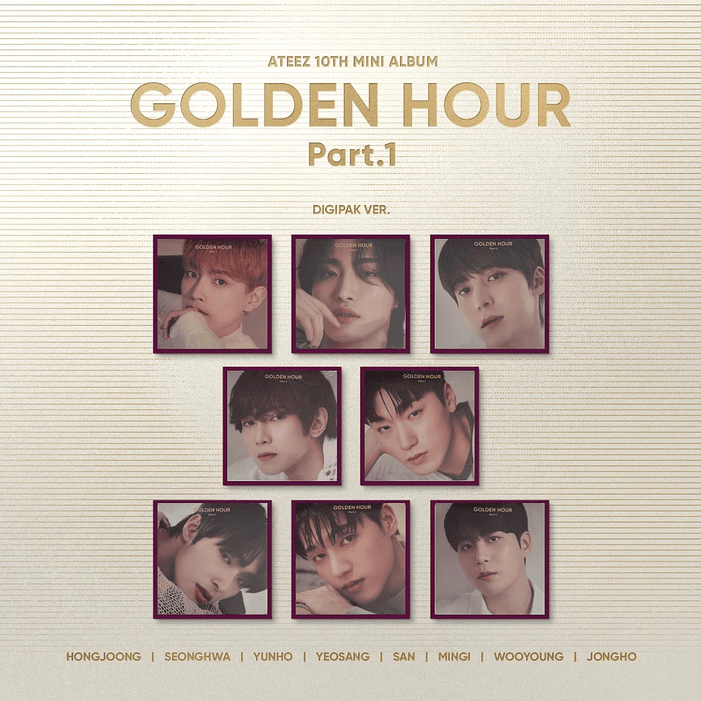 PRODUCTO ABIERTO - ATEEZ DIGIPAK GOLDEN HOUR PART.1  1