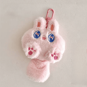 Llavero peluche conejo rosado