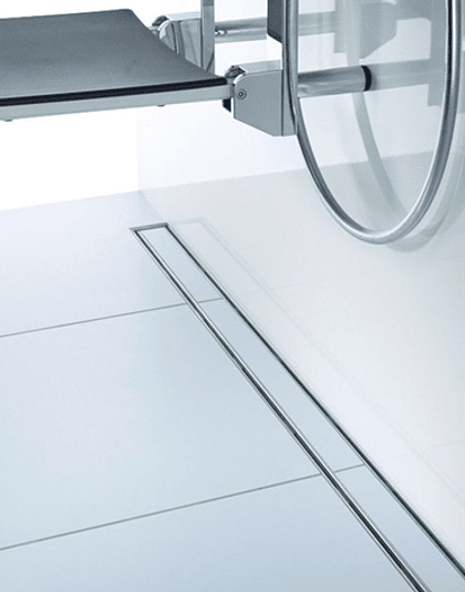 Canal de ducha plana con Rejilla modelo Wave