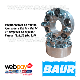 Desplazadores 6x114 - 1.5"