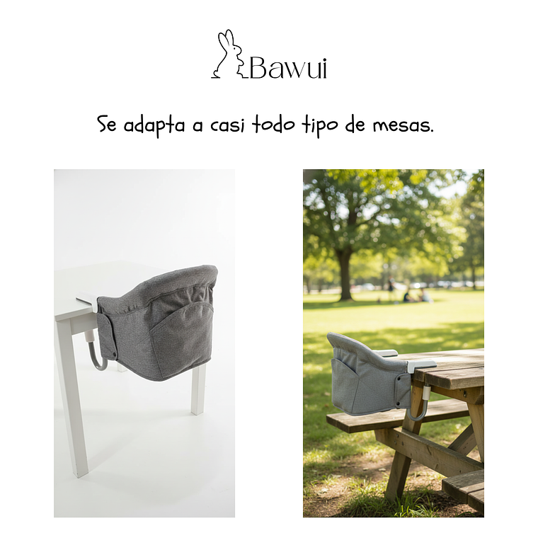 Silla de comer portátil bebé Bawui 5