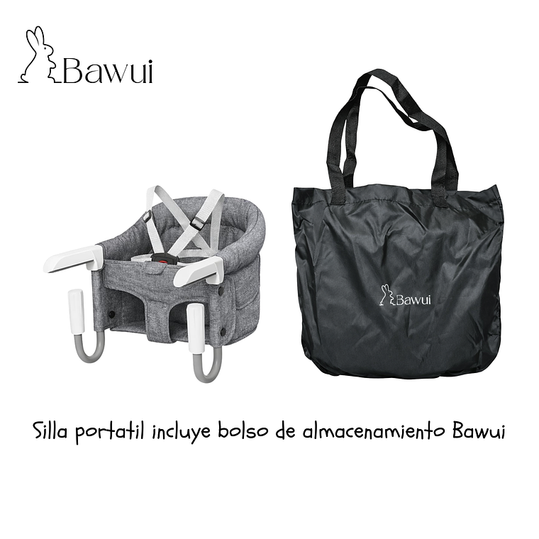 Silla de comer portátil bebé Bawui 3