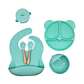 Set de Platos y Cubiertos de Silicona Bawui - Miniatura 1