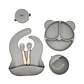 Set de Platos y Cubiertos de Silicona Bawui - Miniatura 4